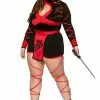 LEG AVENUE Womens Plus Size Dragon Ninja Costume
