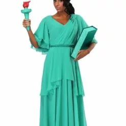Fun Costumes Women's Plus Size Statue Of Liberty Costume