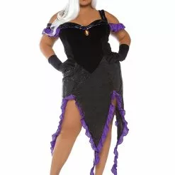 LEG AVENUE Women's Plus Size Sultry Sea Witch Costume