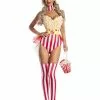 Party King Popcorn Babe Costume For Women -Storybook & Fairytale Costumes Sales womens popcorn babe costume