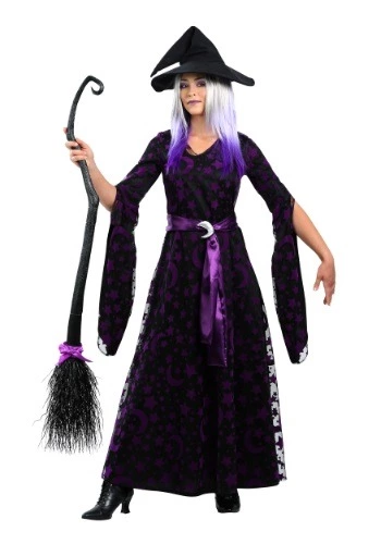 Fun Costumes Purple Moon Women's Witch Costume 3 Fun Costumes Purple Moon Women's Witch Costume
