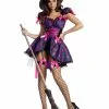 Party King Purple Web Witch Costume For Women