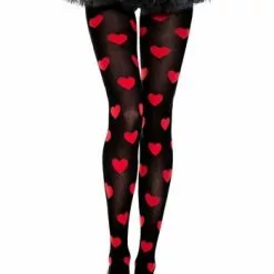 MUSIC LEGS Queen Of Hearts Tights For Women
