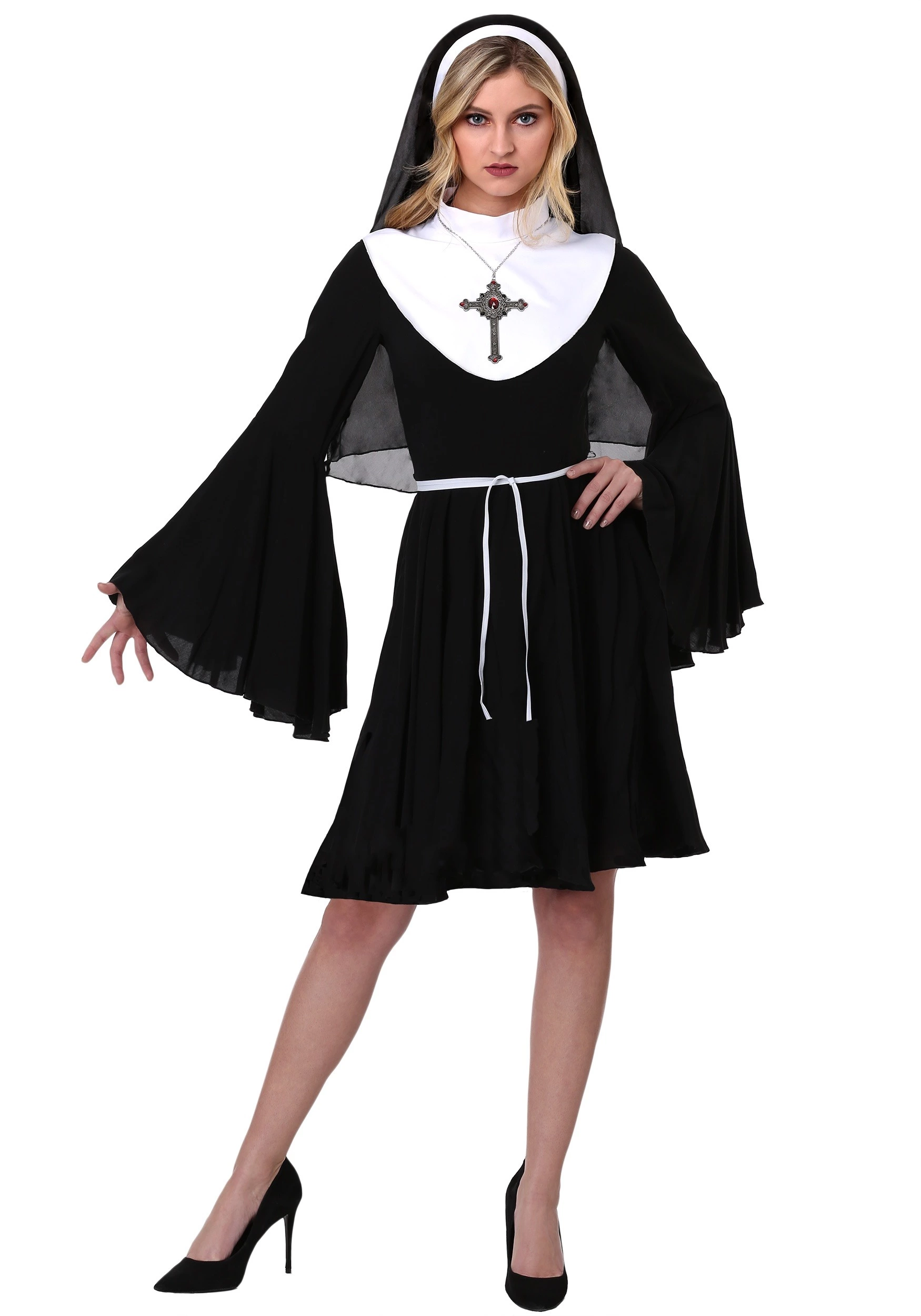 Shangai Jianwuyi Industrial & Commercial Ltd. Sassy Nun Costume For Women 3 Shangai Jianwuyi Industrial & Commercial Ltd. Sassy Nun Costume For Women