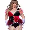 LEG AVENUE Sexy Plus Size Royal Queen Of Hearts Costume For Women 1 LEG AVENUE Sexy Plus Size Royal Queen Of Hearts Costume For Women -Storybook & Fairytale Costumes Sales womens sexy plus royal queen of hearts costume
